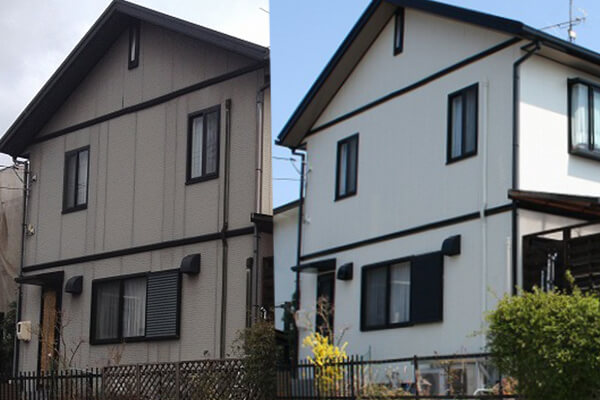 街道沿い物件の外壁塗装 施工事例
